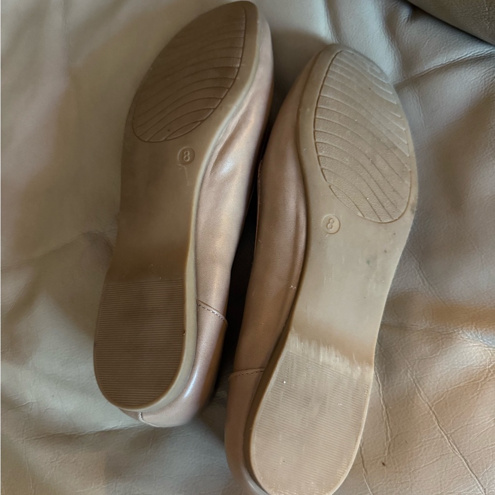 Xappeal Tan Ballet Flats with Rounded Toe and Minimalist Design - Picture 2 of 5